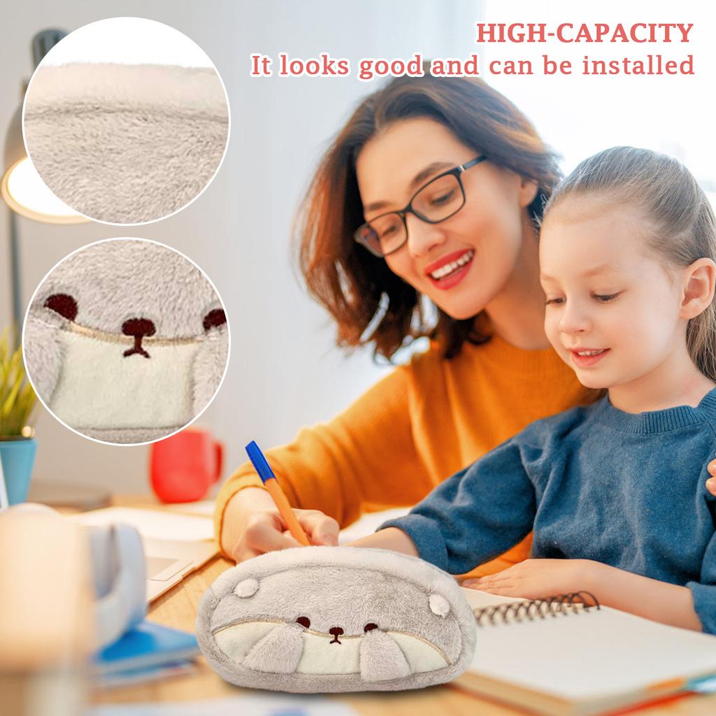 Plush Pen Case Large Capacity Storage Pen Case