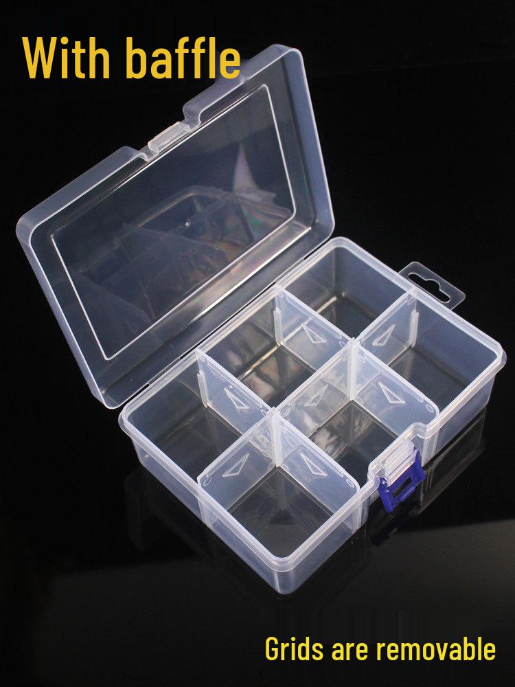 PP Transparent Dustproof Lock Box for Jewelry, Keys, Electronic Parts, and Ornaments