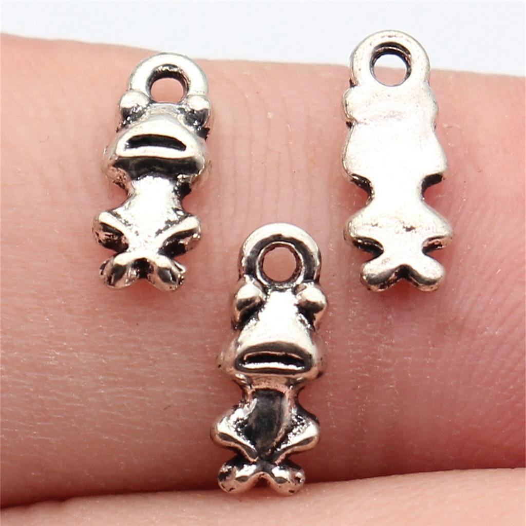 Żaby Owady Stworzenia Ogrodowe Amulet Antyczny Brąz Stop Cynku Materiały do Tworzenia Biżuterii Styl Dziecięcy Bransoletka Amulety