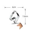 6 PCS Stainless Steel Biscuit Moulds Biscuit Cutters Cookie Molds Cookie Cutters