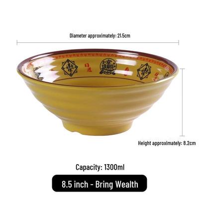 8.5-inch Melamine Restaurant Noodle Soup Bowl