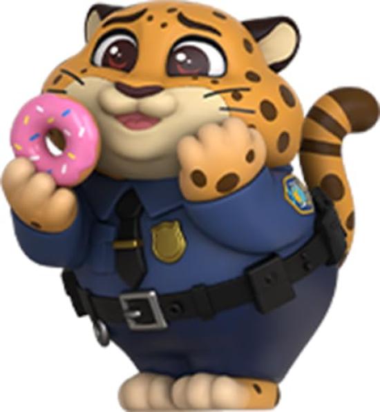 

Cosbi Disney Collection Movie Zootopia Clawhauser Figure #020 Non-Scale