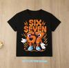 summer short sleeve, cartoon print 2026 personalized digital 67   T-shirt for boys and girls, family style, casual top