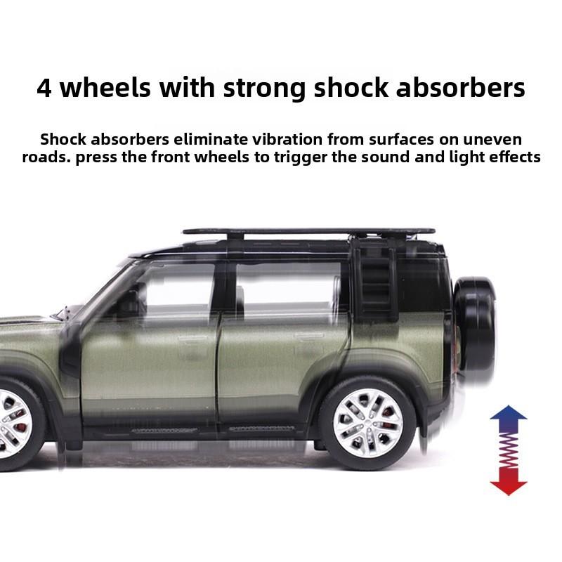 Suv Rover Land Defender 136 Skala Legeringsbilmodell Med Lyd Lys Barn For