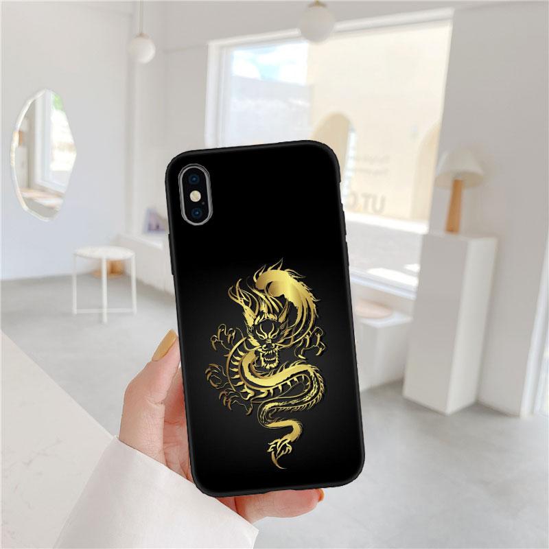 CJ28 Chinese Dragon Phone Case for Samsung Galaxy A11 A12 A13 A15 A52S A53 A55 A56 A70 A71 A72 A73 F06 F16 F56 S10 Plus S10e