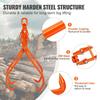 Timber Claw Hook, 36 inch 4 Claw Log Grapple for Logging Tongs, Swivel Steel Log Lifting Tongs, Eagle Claws Design with 3307 lbs/1500 kg Loading