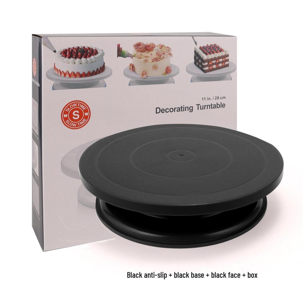 360° Rotating Cake Decorating Turntable - PP Plastic Tools for Cake Decoration