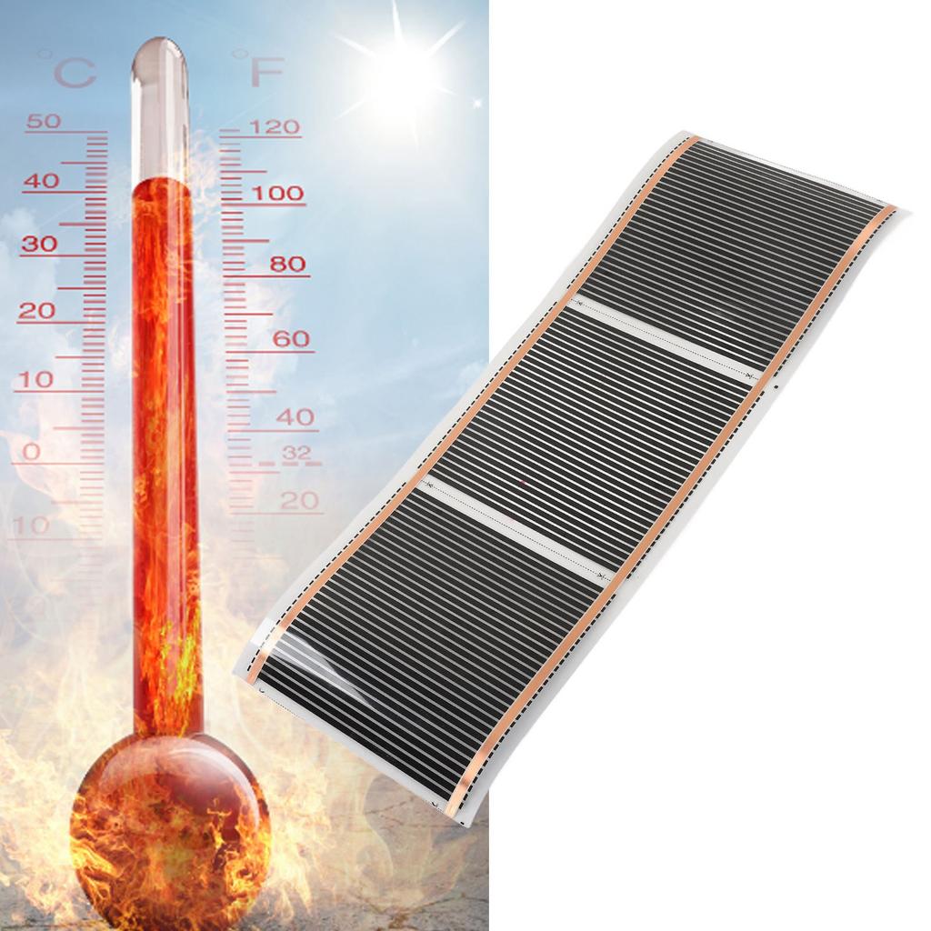 Elektrická podlahová topná rohož Tenký systém podlahového vytápění dlažby s nízkou spotřebou energie pro domácnost 220V
