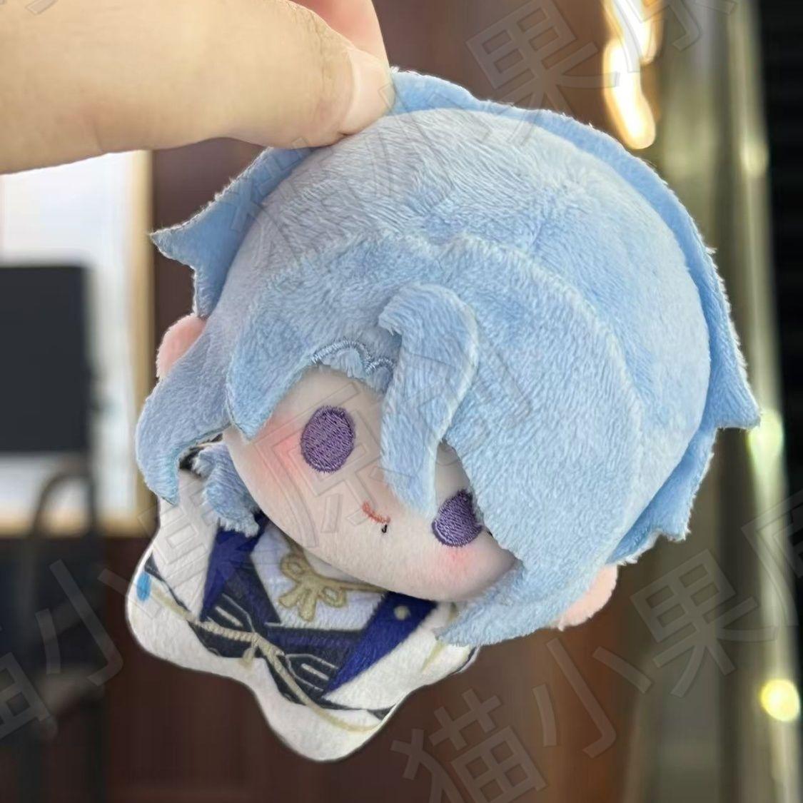 10cm Spiel Genshin Impact Kamisato Ayato Plüschtier Stoffpuppe Dekorative Rucksackanhänger Schlüsselanhänger Puppe Plüschtiere Geschenke