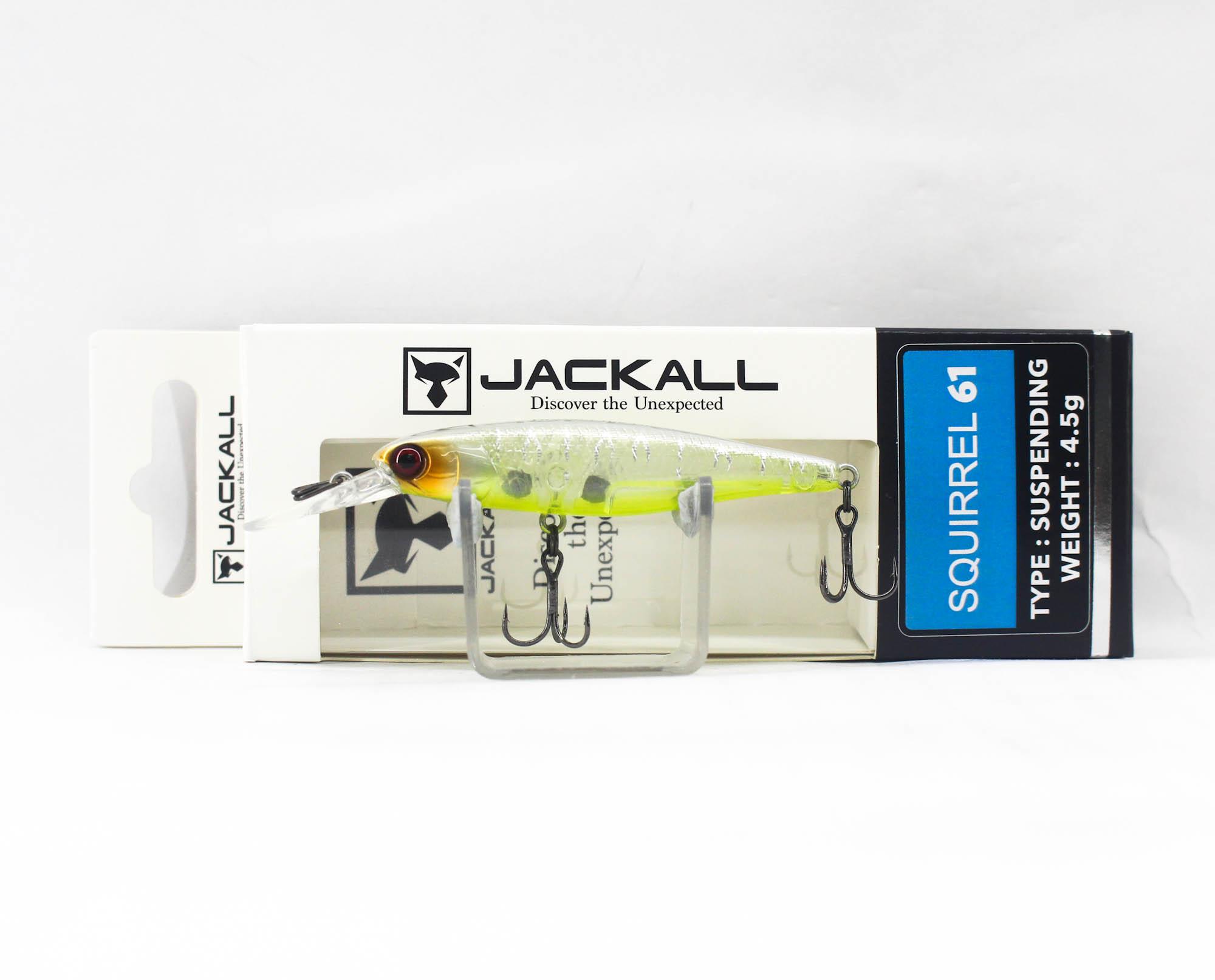 Jackall Squirrel 61SP Воблер-суспендер Белый Тигр (5691)