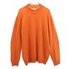 Mars Nnit Wear British Wool Long Sleeve Sweater XL Orange Knit Men's Used