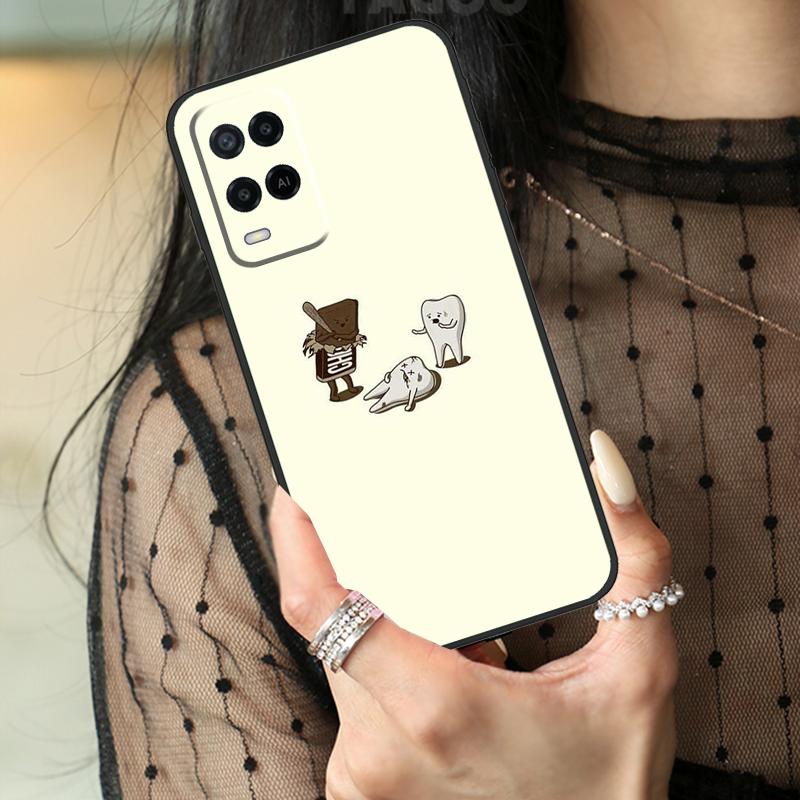 

The Dentist Tooth Case For Oppo A80 A60 A40 A17 A57 A77 A74 A54 A94 A78 A98 A18 A38 A58 A96 A76 A16 A15 A5 Pro OPPO A94 5G