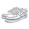 Nike Air Force 1 Slip Resistant Abrasion Resistant Low Top Skateboard Shoes Men's White Black CW2288-111(Team317-)