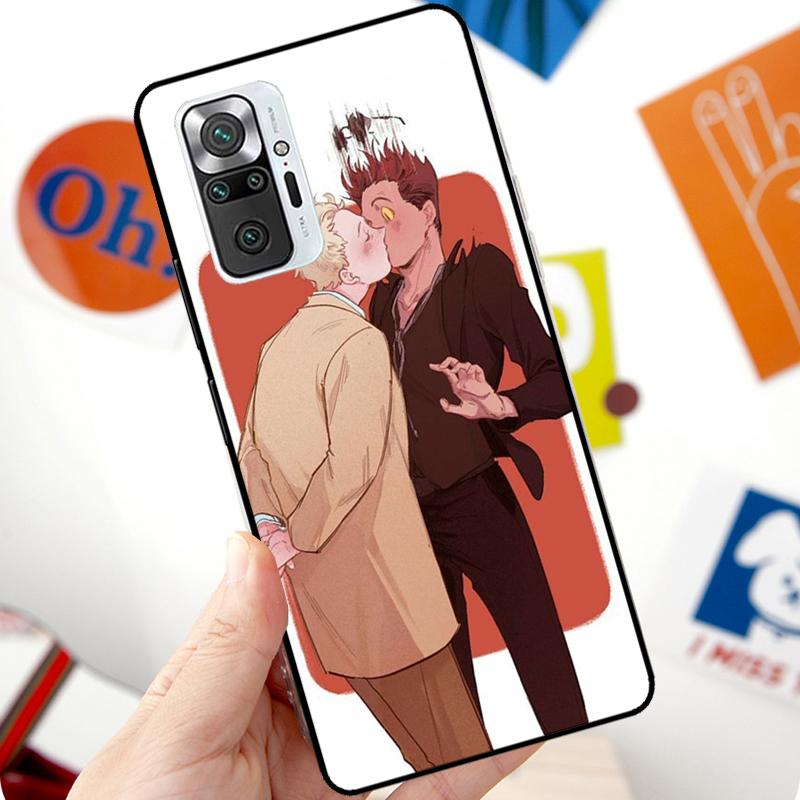 Good Omens Case For Xiaomi Redmi Note 12 Pro 11 8 9 10 Pro 9S 10S 11S 12S Redmi 12C 10C 9C 10A Cover