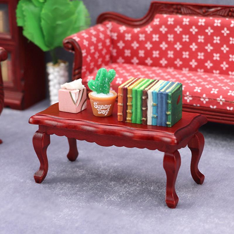 1:12 Scale Mini Dollhouse Coffee Table - Photography Scene Prop and Furniture Accessory