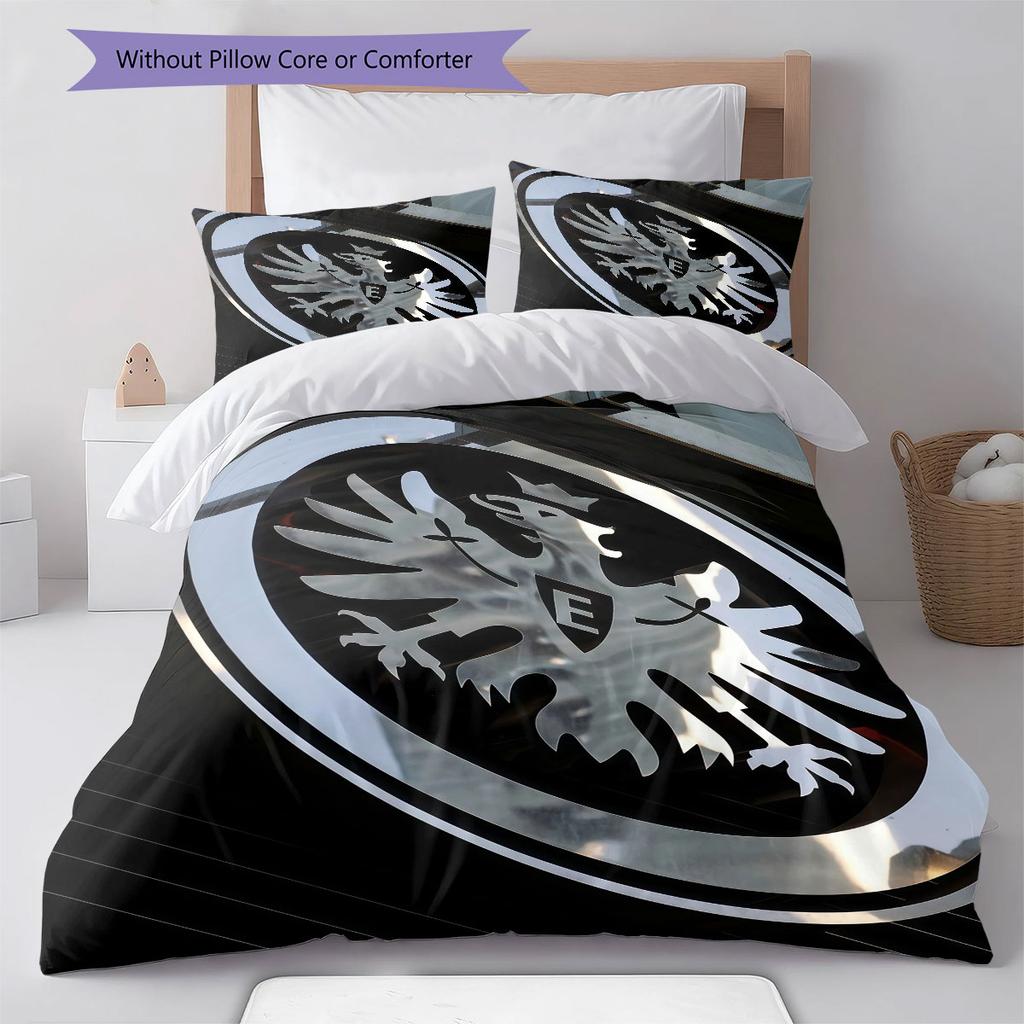 Vzorové povlečení Eintracht Frankfurt Domácí dekorace Narozeninový dárek ( 1 povlak na peřinu + 2 povlaky na polštář, bez náplně),merchandise pro fanoušky.