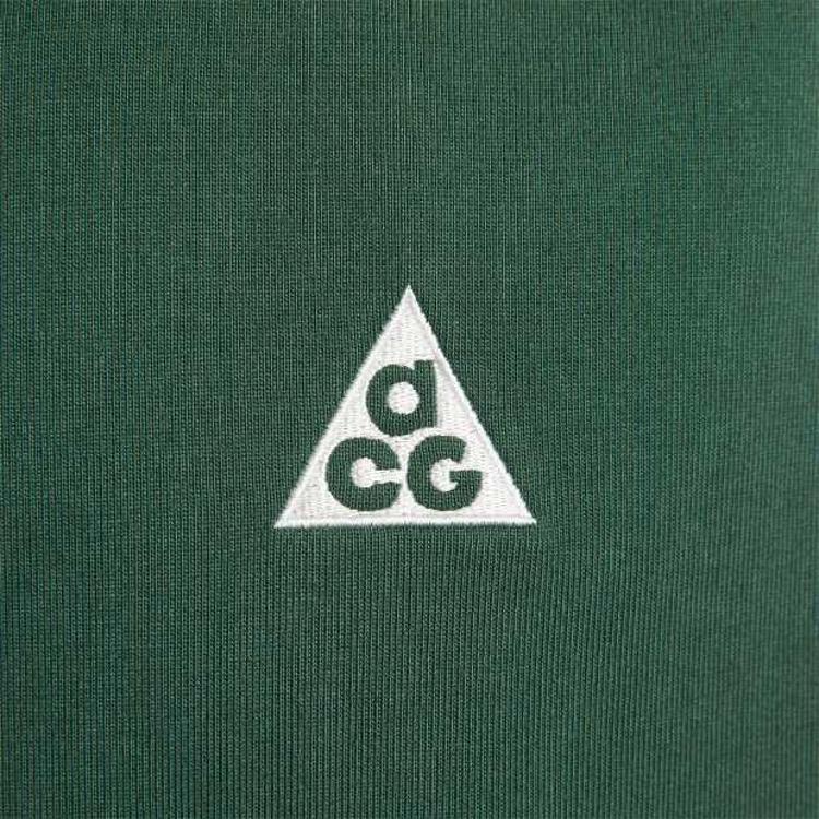 Nike T Shirts Men's Fir Green Crew Neck Moderate Straight Fit DC5357-323