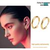 Titanium Steel Unisex Hoop Earrings - Minimalist Plain Design In European and American Styles.