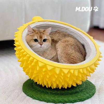 Four Seasons Universal Cat Scratching Board: Super Scratcher & Bed, Itchy-Resistant, Wear-Resistant Pet Toy.