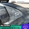 Carbon Fiber Rear Window Trim for BMW 5 Series I5 (2024-25) - Blackened G60/G68 Exterior Decoration Kit
