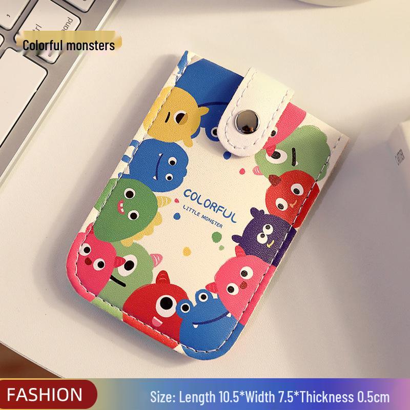 Stylish Multi-Slot Cartoon ID Card Holder - Large Capacity, Slim Design