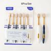 6Pcs/Set Ultra-soft Microfiber Toothbrush High Density Manual Toothbrush, Gentle Cleaning and Gum Care Home Sets Swiss-style New