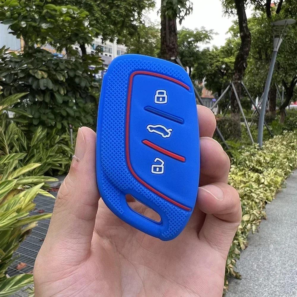 Silicone Car Remote Case Accessories for MG 4 2023 Mg4 Ev MG HS GT ZS EV ZX MG5 MG6 Roewe RX3 RX5 RX8 ERX5 I6 I5 Key Chain Cover