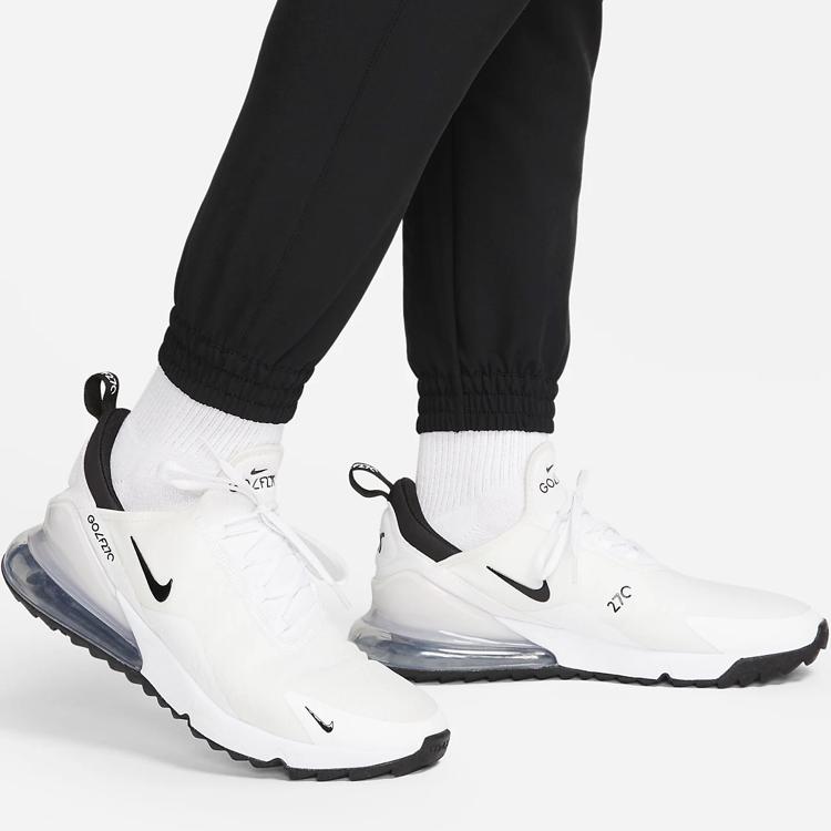 Nike Solid Color Cuffed Joggers Men Bottoms Black DV7131-010