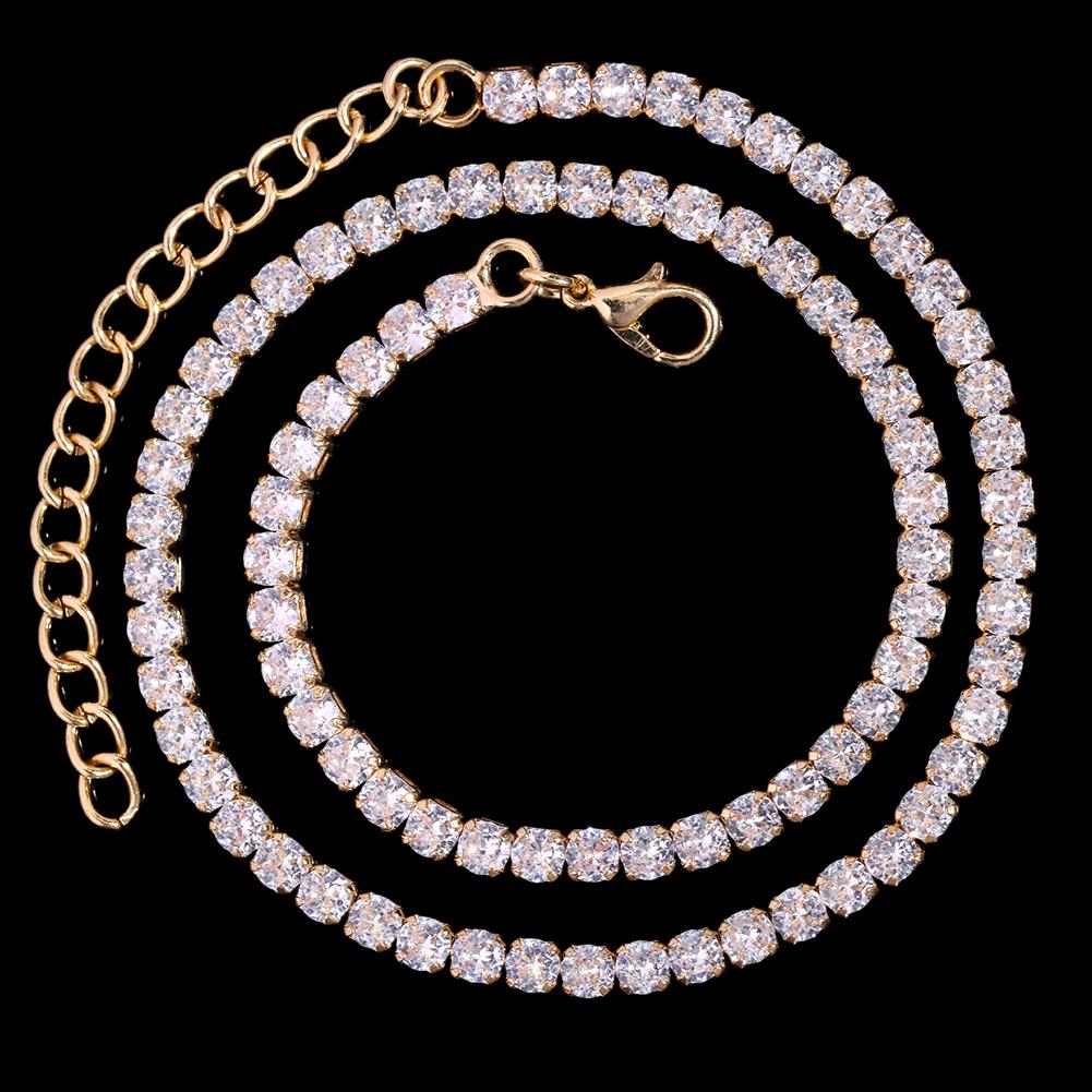 

16/18/20/22/24 дюйма Зубчатая кубинская цепочка для женщин и мужчин, усыпанная стразами в 2 ряда, Майами, ромбовидная, хип-хоп, кубинские ожерелья, ювелирные изделия 16 inch necklace