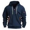 Men's Sweatshirts Hoodies Zippered Multi-pocket Pullovers Men's Sports Casual Jackets
