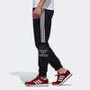Adidas Originals Trefoil Logo Print Casual Tapered Track Pants Men Bottoms Black DX4225