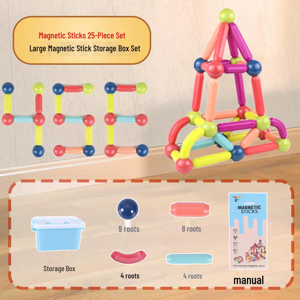 Large Magnetic Building Blocks for Children's Play and Relaxation