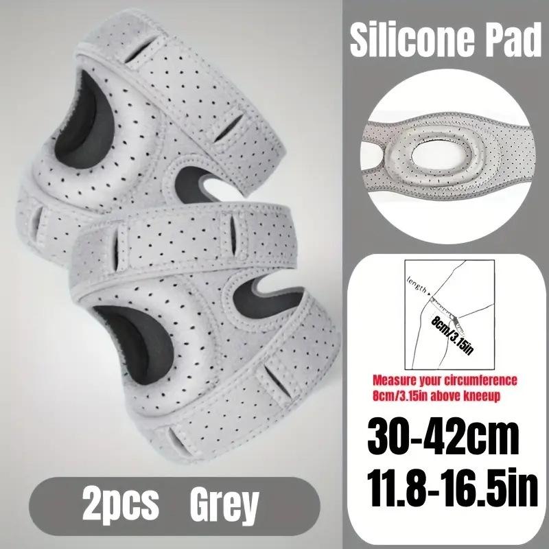 Bergsteigen Knieschoner Laufen Silikon Patellabänder Knieschoner Professionelles Springseil Wandern Unterstützung Kniebänder