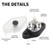 Bus Bar & Cover Ground Distribution Block Kit Universal Car Boat Marine Pickup Trailer Power Distribution Terminal Block