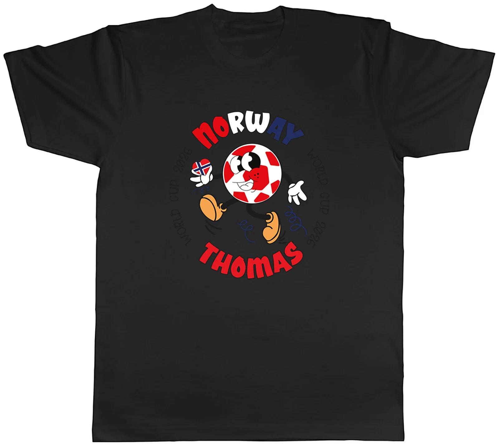 Personalised Norway World Cup Heart Football Fan Mens T-Shirt Tee Gift Top XXXXL