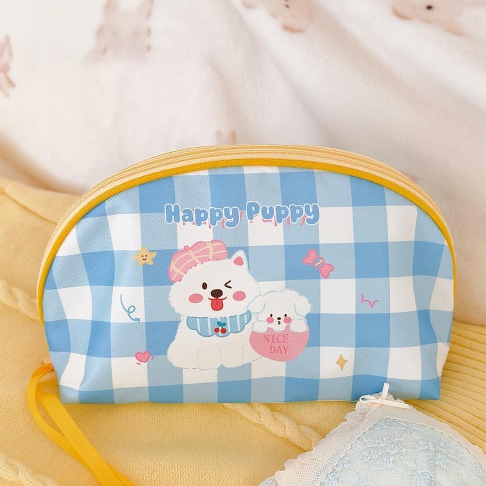Cartoon Bra Underwear Storage Bag Large Capacity Waterproof Underwear Socks Storage Pouch Dopamine Cosmetic Bag Women Girls