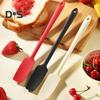 Silicone Jar Spatula for Scraping Spreading Long Handle Rubber Scraper for Jars Bottles Heat Resistant BPA Free Silicone Utensil for Home Kitchen