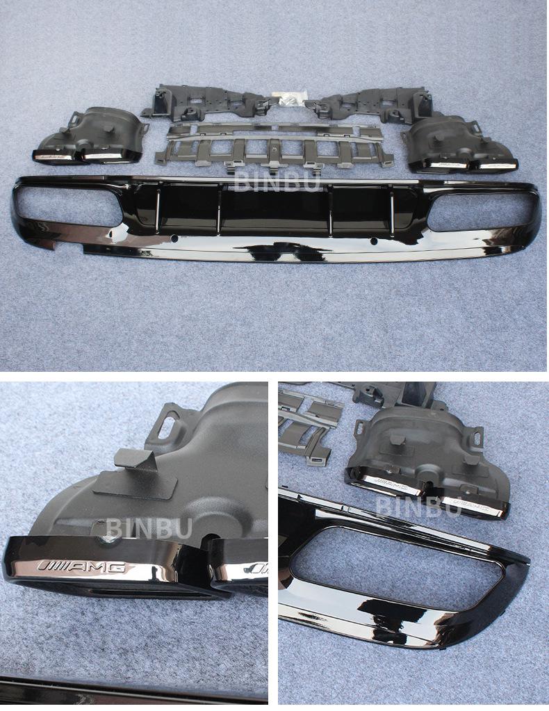 Mercedes-Benz C-Class W205 C63S Rear Lip Spoiler with AMG Tailpipe