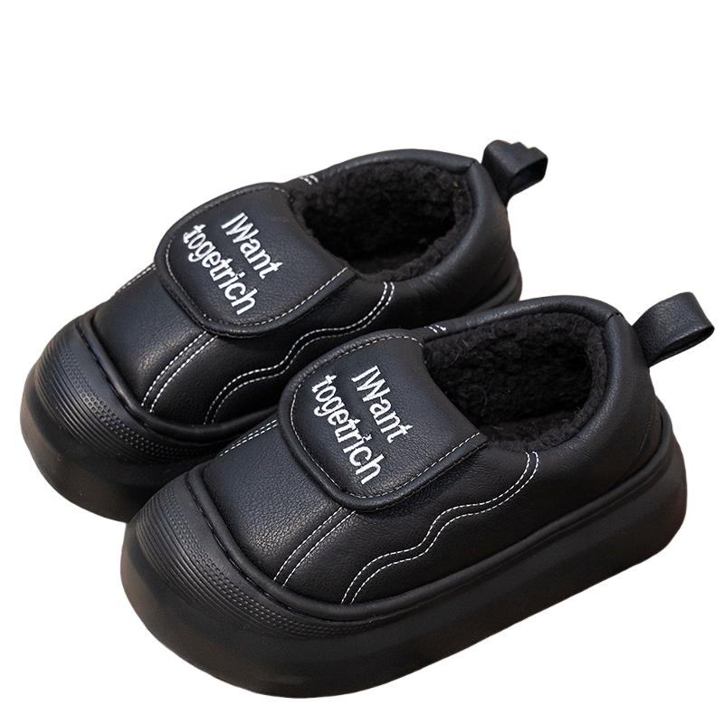Fashion Soft Thick Bottom Cotton Indoor Slippers Women 2025 Winter Cute Round Toe Non Slip Home Slippers Warm Plush Slip On Casual Shoes