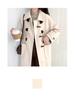 Women's Retro Toggle Wool Coat: Mid-Length Korean Preppy Style, Thickened for Autumn & Winter 2023