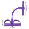 Multifunctional Tension Rope 4 Tube Design Gym Accessory Pedals Ankle Pullers for Training Leg Pulls Yoga Stretching