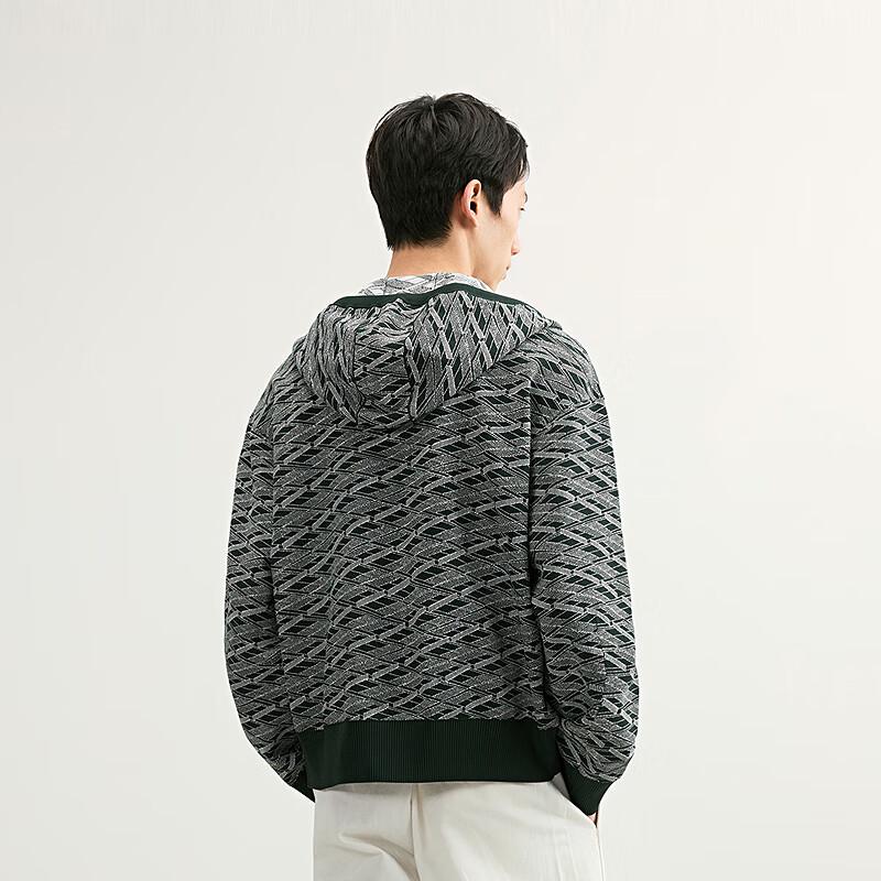 CROQUIS Men's Hooded Knit Cardigan