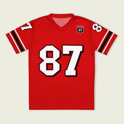 Racer Oliver Number 87 Bearman Jersey V-neck Loose Unisex T-shirt Casual Short Sleeve Tee 3D Printing T Shirt