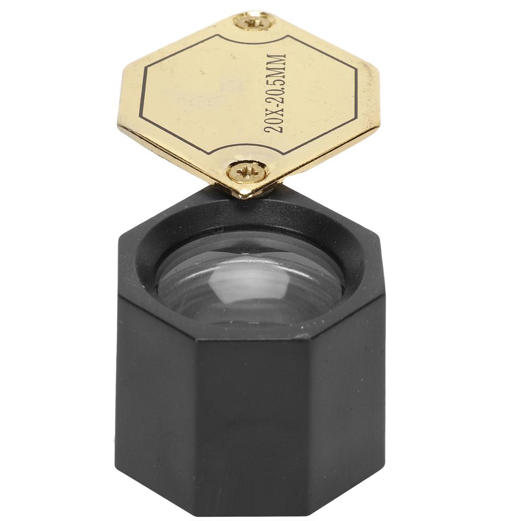 Foldng 20X Magnifier Handheld Magnifying Glasses for Jewelry Antique Watch Repairing