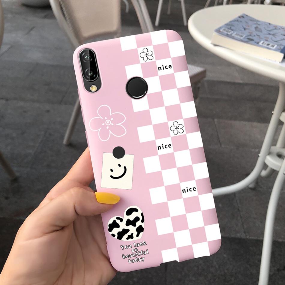For Huawei P20 Lite Case Nova 3e ANE-LX1 ANE-LX2 Cute Cartoon Candy Color Silicone Phone Cases For Huawei P20lite Soft TPU Cover