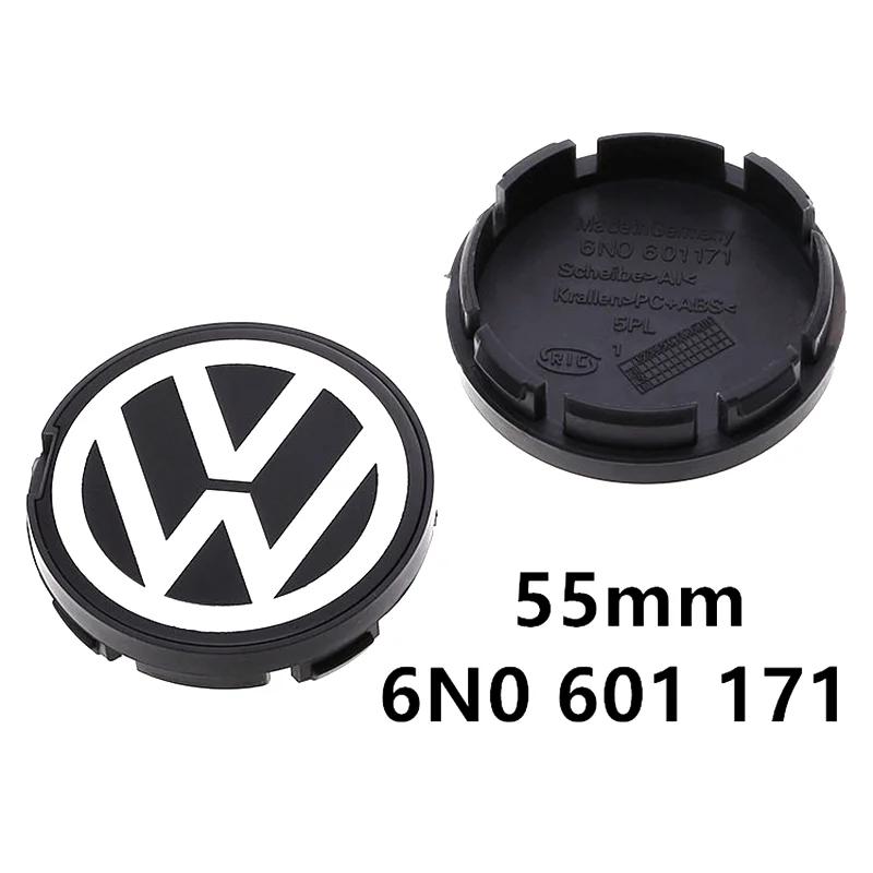 2026 Hot For VOLKSWAGEN VW 4pcs 55-56mm For VW Golf Passat Jetta Beetle CC Bora Polo Touareg Tiguan Wheel Center Cap Rim Caps Ca