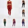 Nahtloses Yoga-Set Für Damen Mit Schnelltrocknendem Stoff Für Laufen Und Fitness