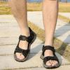 Fashion Mens Sandals Summer Leather Shoes Men Outdoor Casual Lightweight Beach Sandals Fashion Men Shoes Zapatos Para Hombre Big Size 48