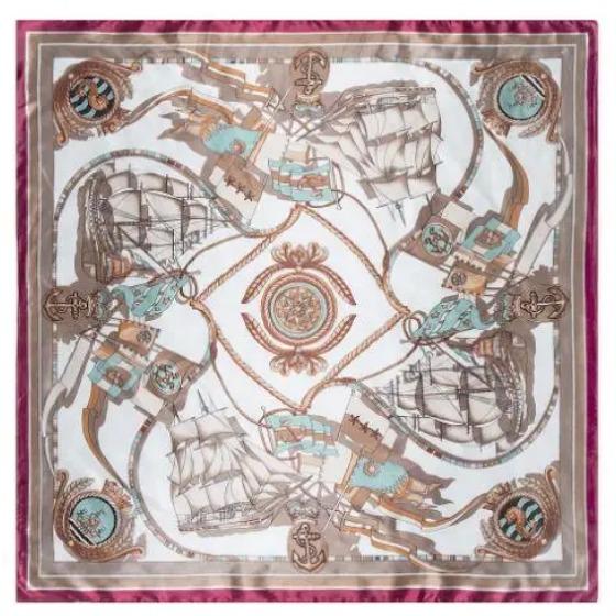 New Oil Painting Floral Print Women Silk Scarf Large Square Scarves Female Bandana Fashion Ladies Hijab Kerchief Scarves