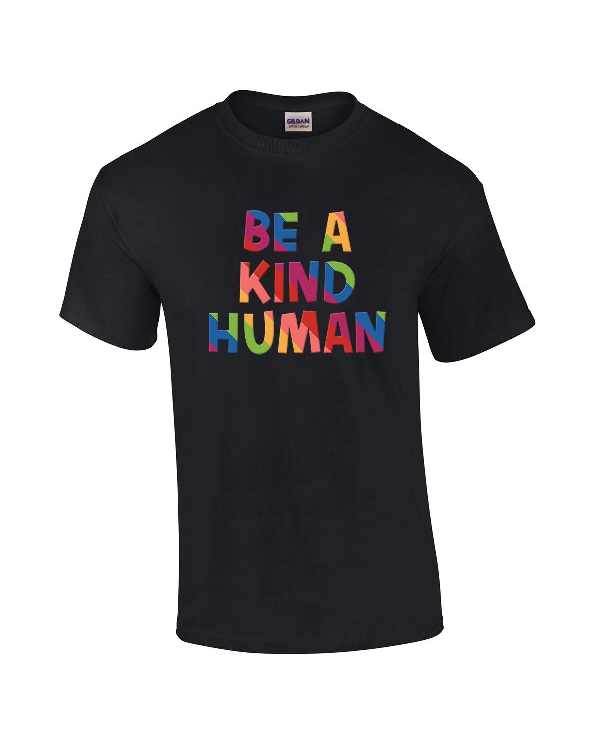 

Be A Kind Human Positive Vibes LGBTQ+ Rainbow Love Is Love Support Short XL